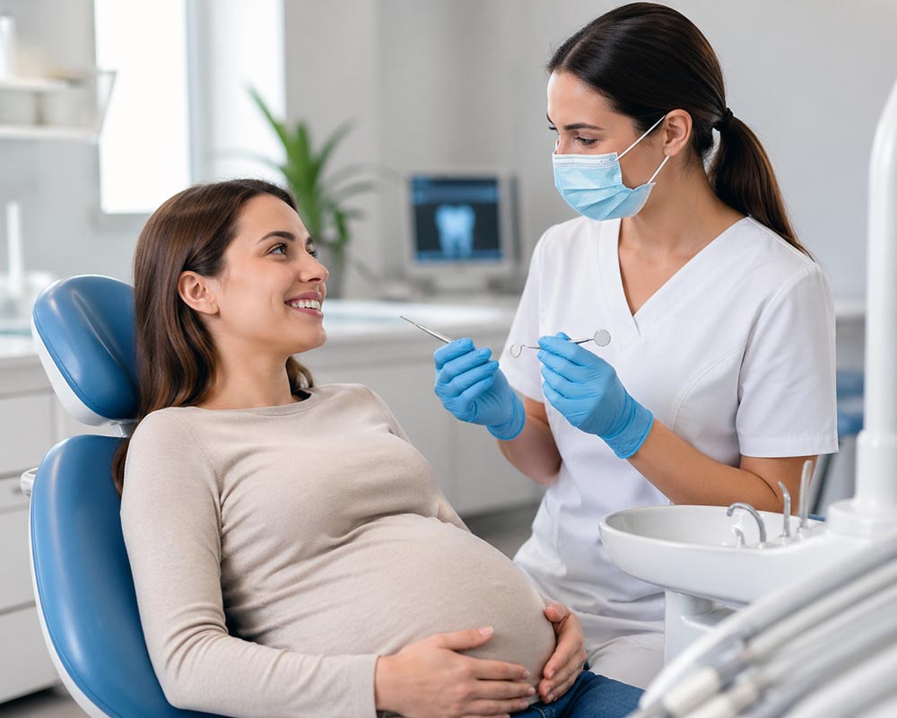 Durante la gravidanza, l’igiene orale assume un ruolo ancora più importante per la salute della futura mamma e del bambino