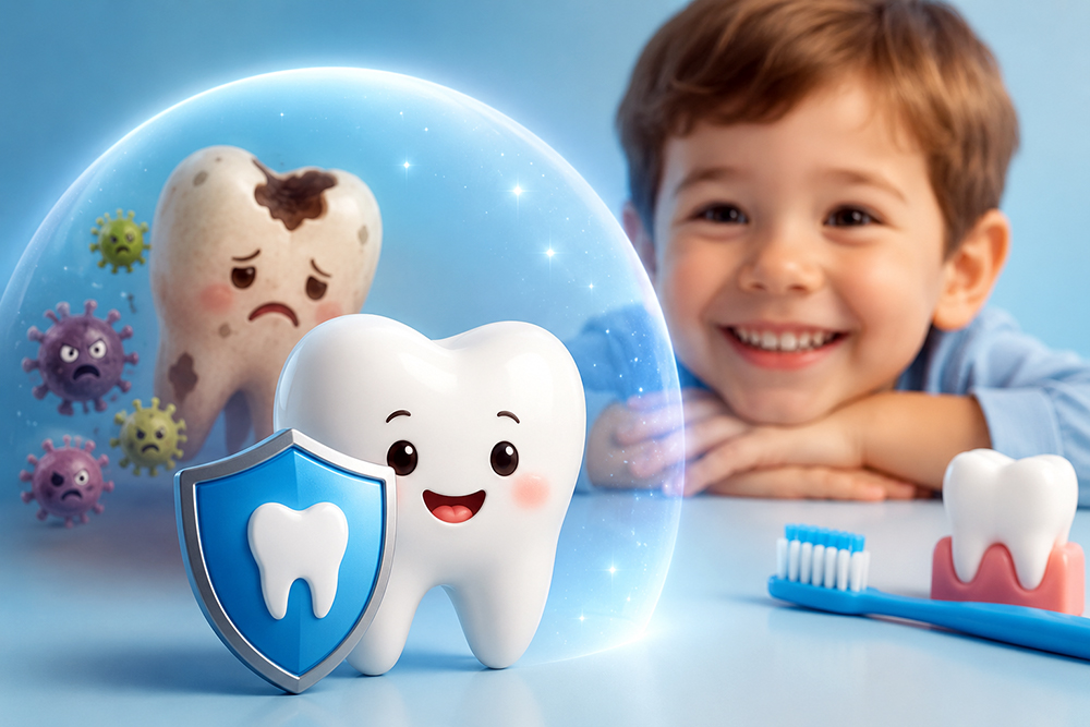 Perché è fondamentale curare le carie nei denti da latte