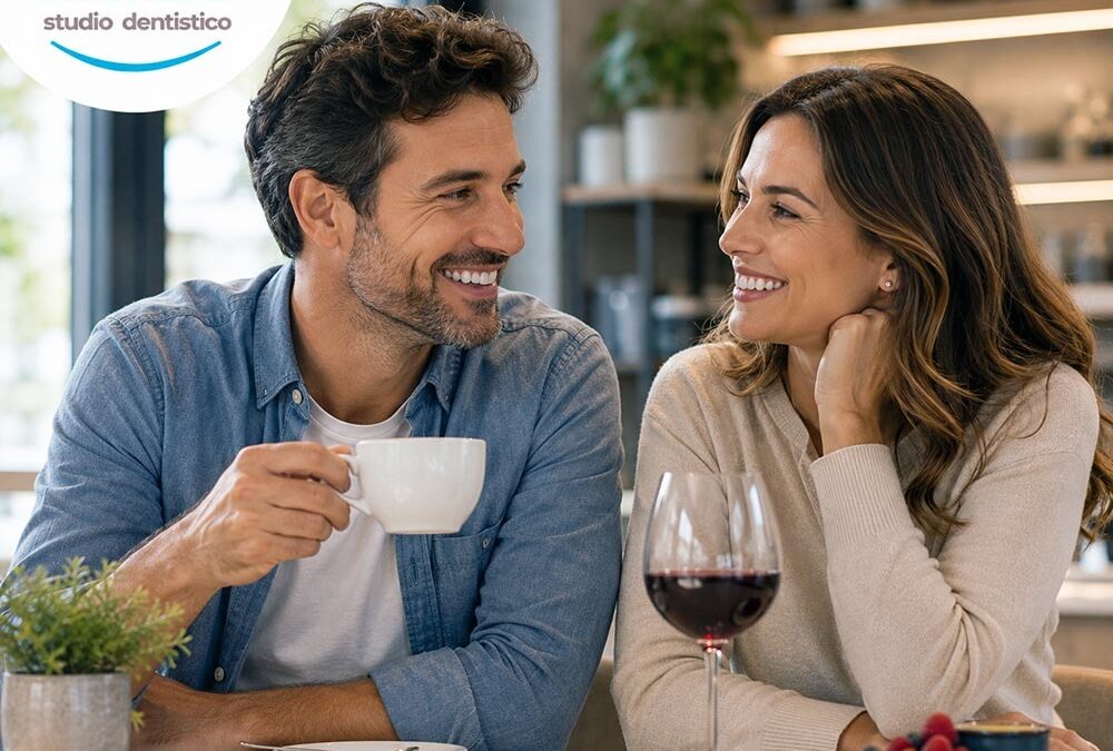 Caffè, the e vino rosso: come influenzano il colore dei denti